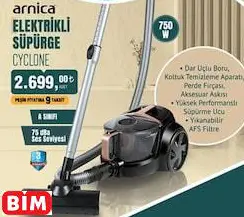 ARNİCA ELEKTRİKLİ SÜPÜRGE CYCLONE ARNİCA ELEKTRİKLİ SÜPÜRGE CYCLONE